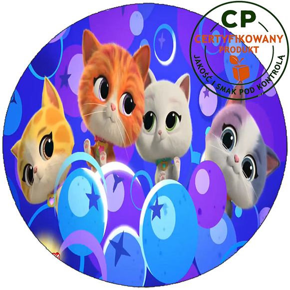 Opłatek na tort - SuperKoty - SuperKitties