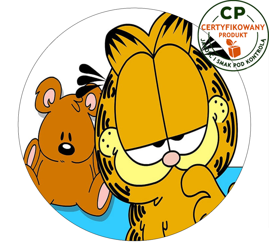 Opłatek na tort Garfield