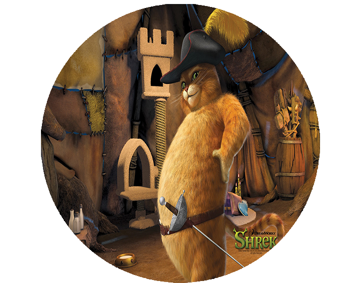 Opłatek na tort Shrek