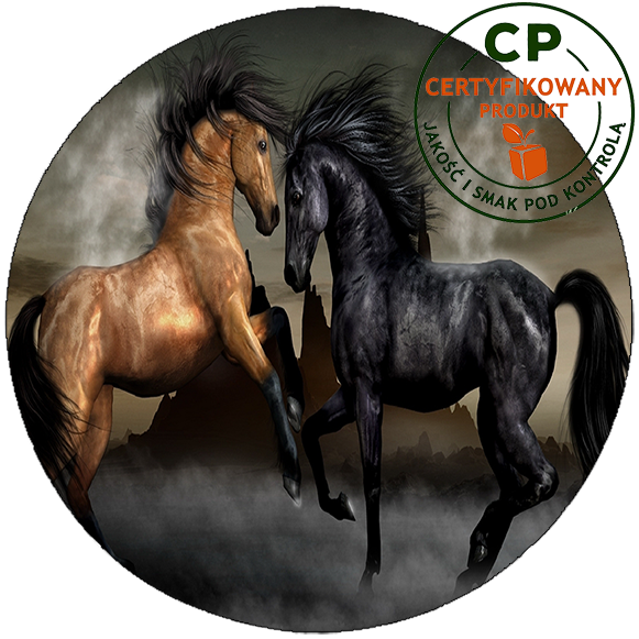 Opłatek na tort Konie