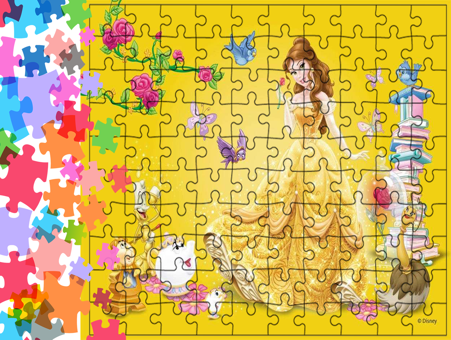 Puzzle tradycyjne - Piękna i Bestia