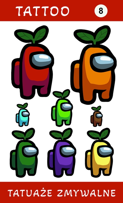 Tatuaże zmywalne Amon Us
