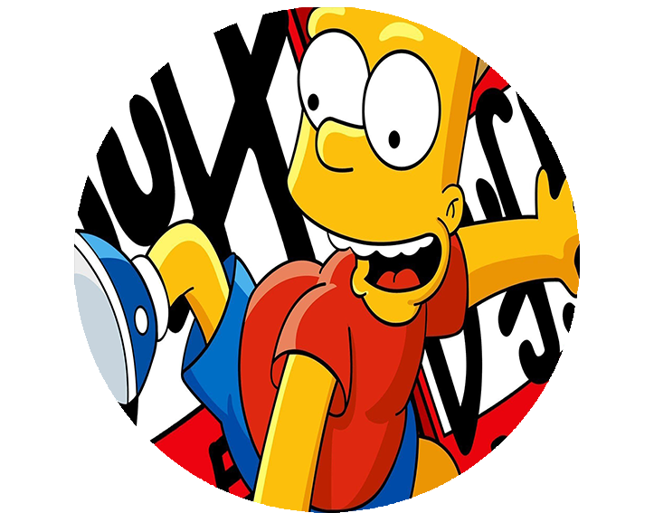 Opłatek na tort Simpsonowie