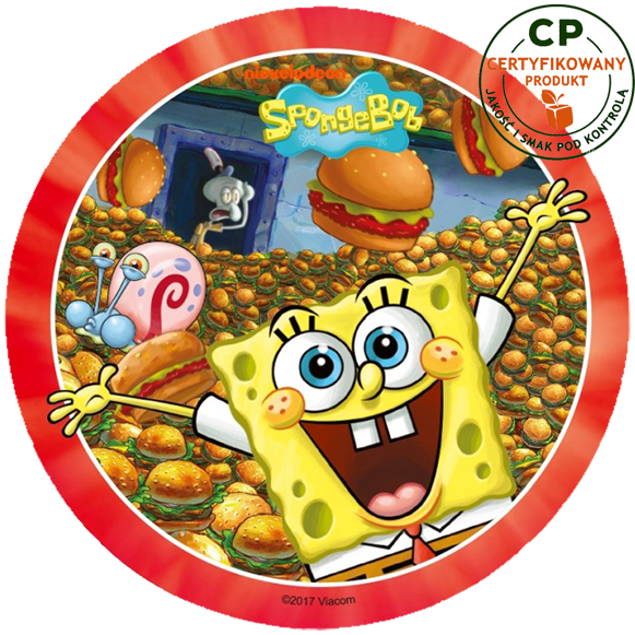 Opłatek na tort Spongebob