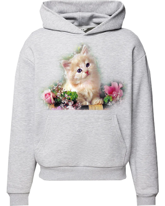 Bluza z kapturem z Kotem