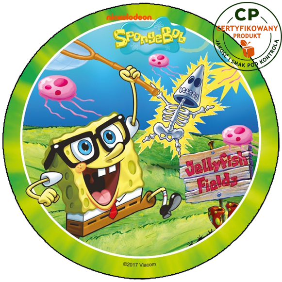 Opłatek na tort Spongebob