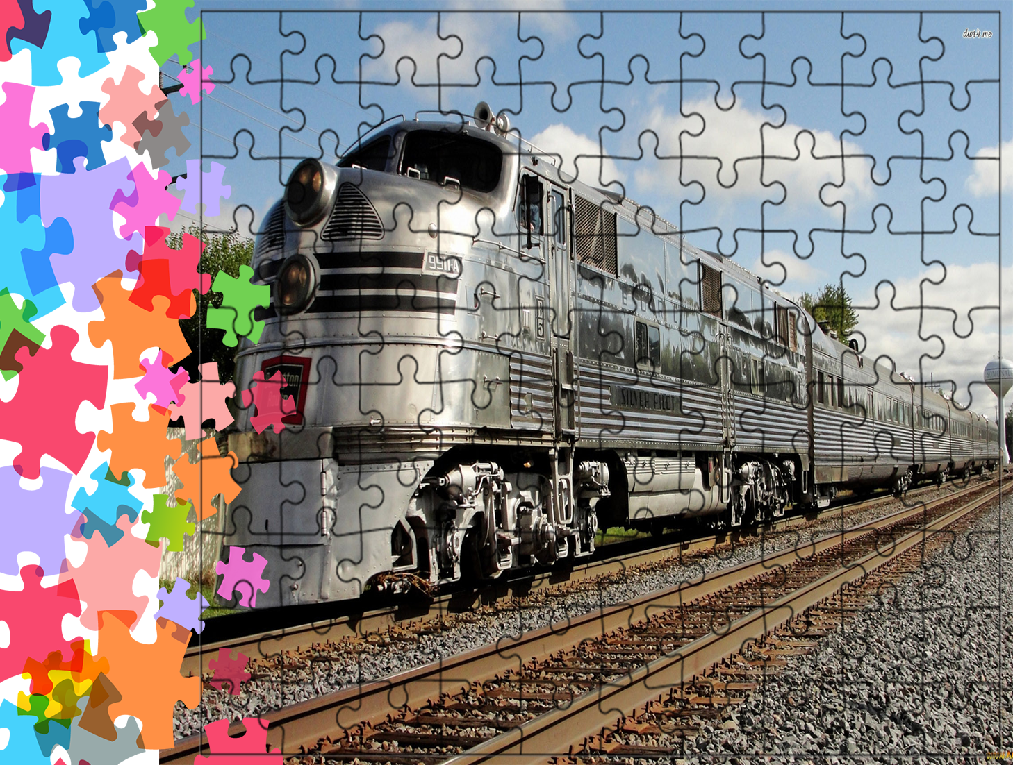 Puzzle tradycyjne Pociągi - Train