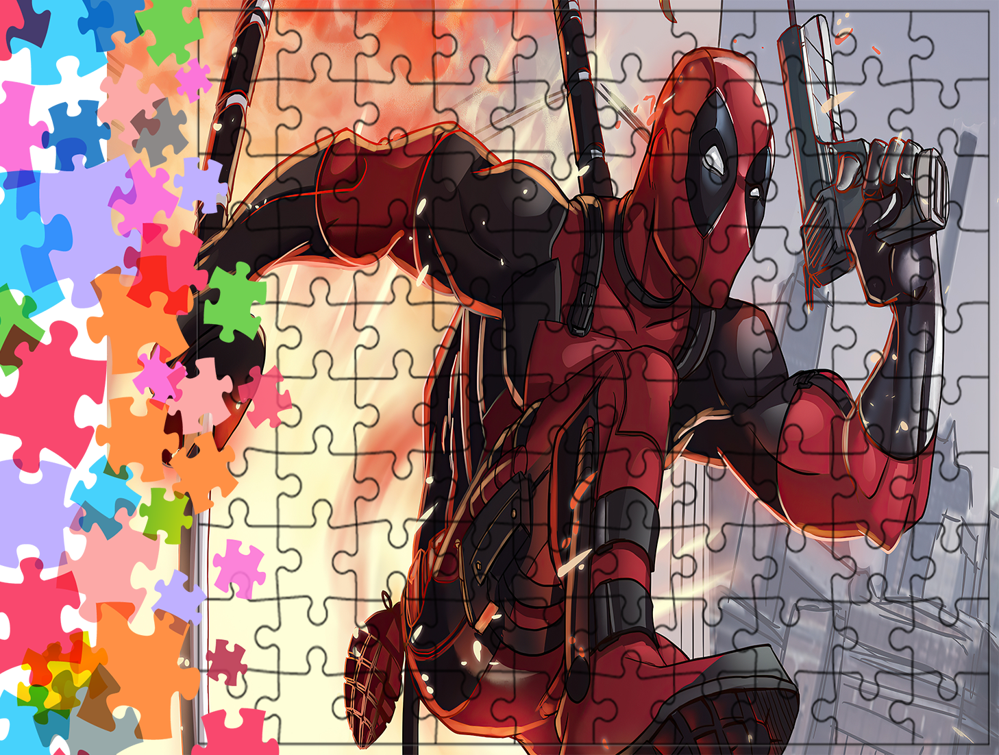 Puzzle tradycyjne Deadpool - Marvel