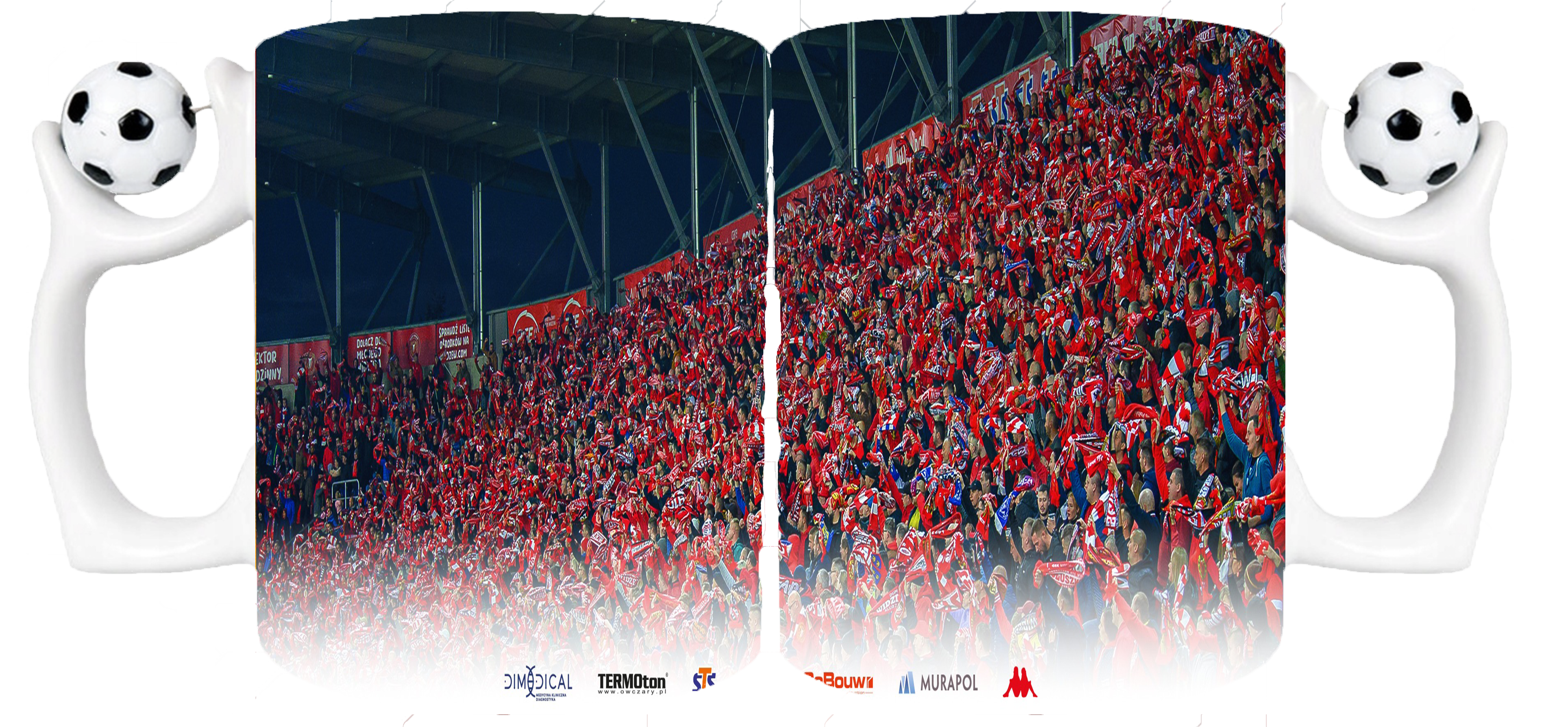 Kubek z piłką dla Fana Widzew Łódź