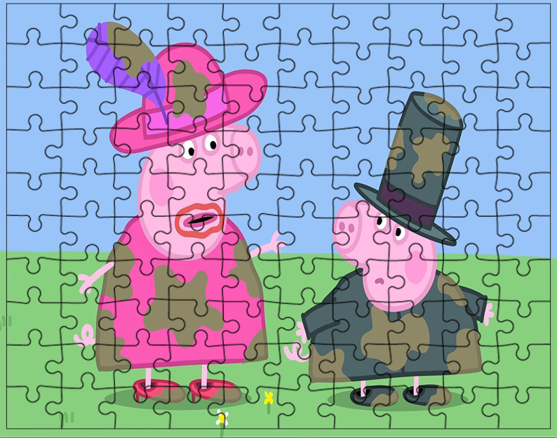 Puzzle Świnka Peppa