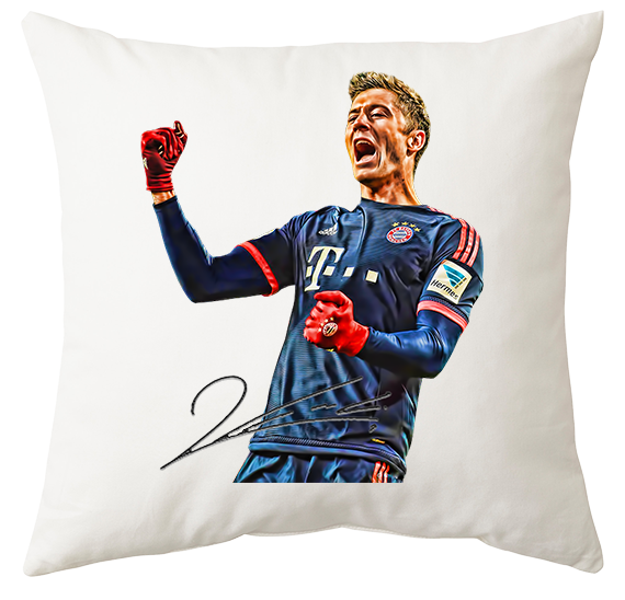 Poduszka Lewandowski z autografem