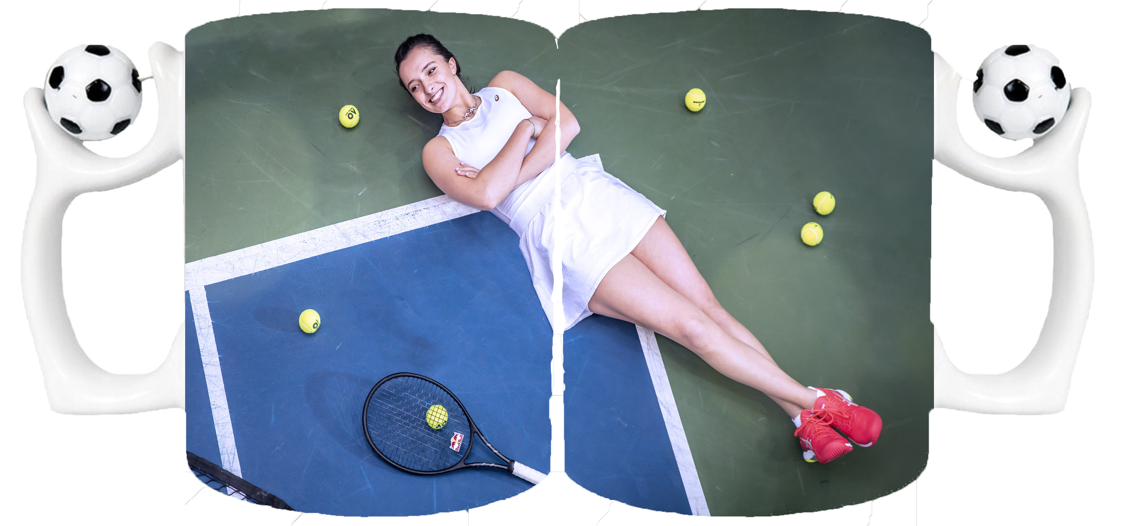 Kubek z uchwytem dla Fana Iga Świątek