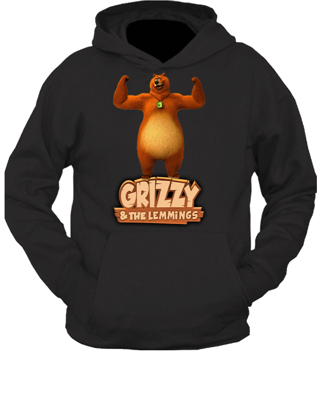 Bluza z kapturem Grizzy i Lemingi