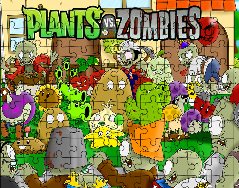 Puzzle Plants vs Zombie