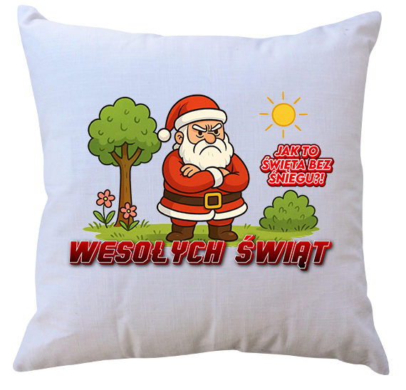 Poduszka z wkładem - Mikołaj - Święta