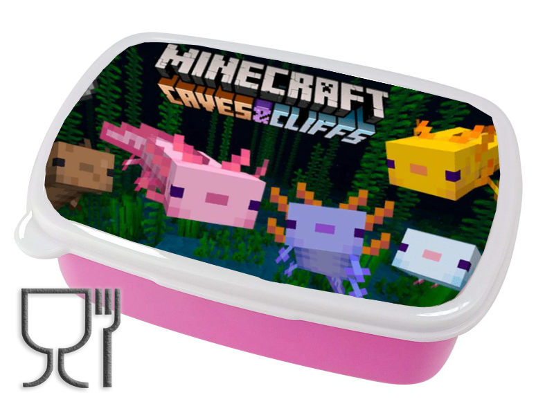 Pojemnik śniadaniowy Axolotl - Minecraft