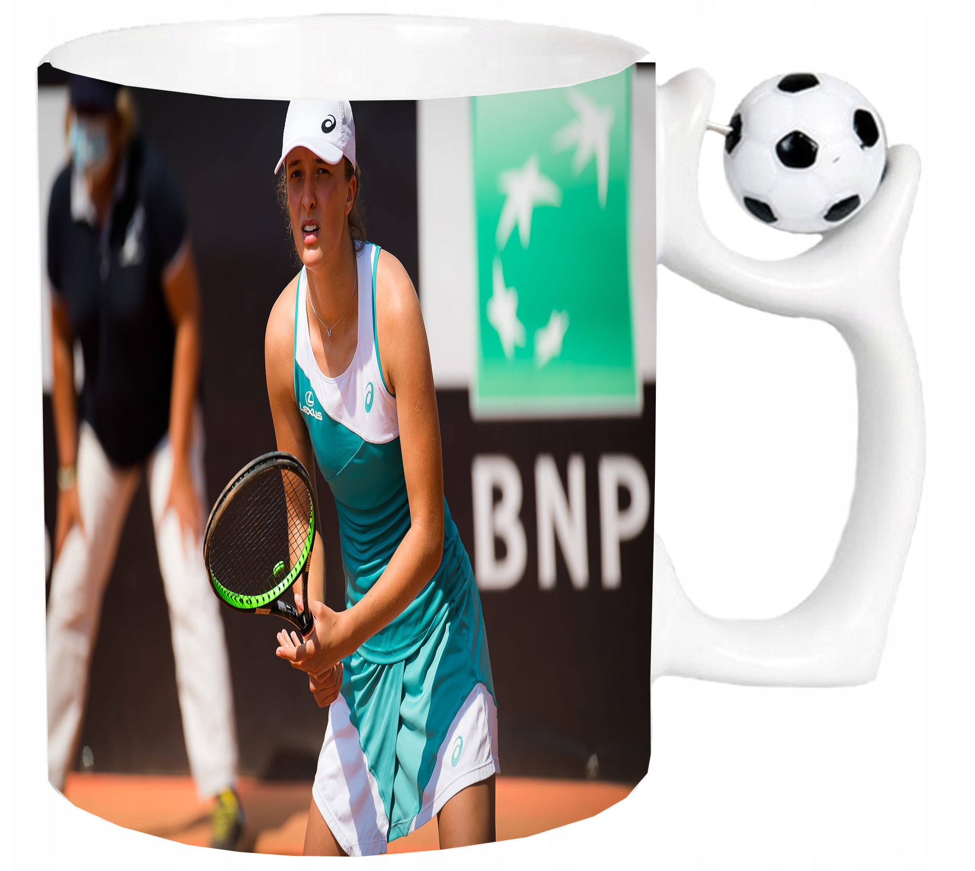 Kubek z uchwytem dla Fana Iga Świątek