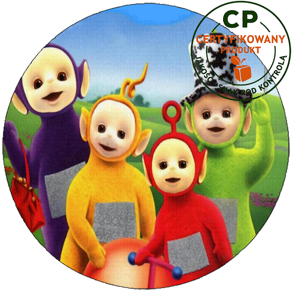 Opłatek na tort - Teletubisie