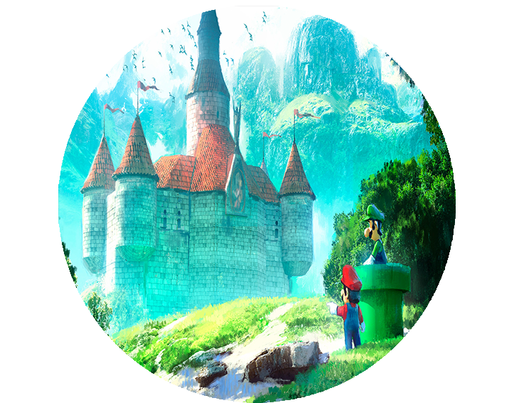 Opłatek na tort Mario Bros