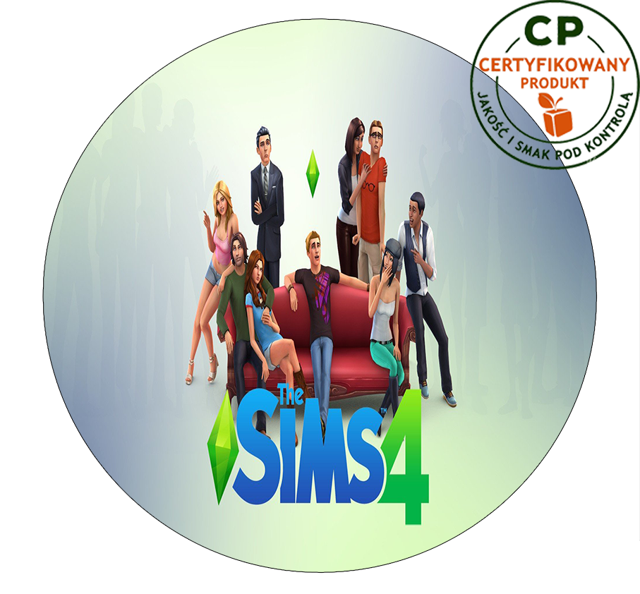 Opłatek na tort Sims