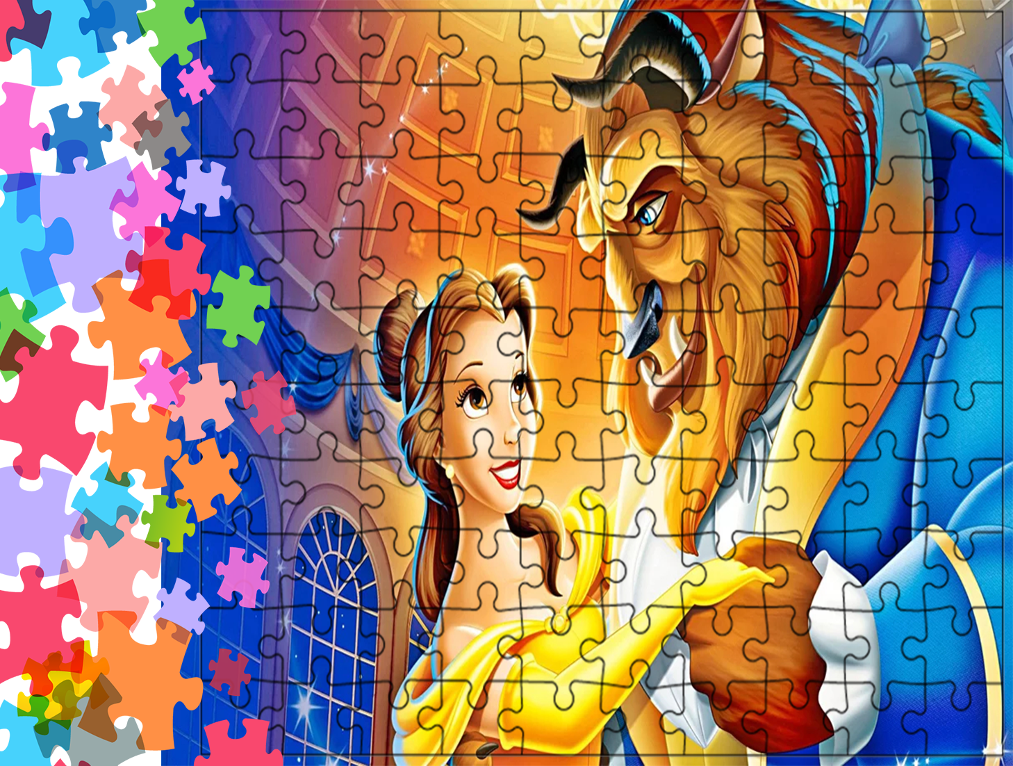 Puzzle tradycyjne - Piękna i Bestia