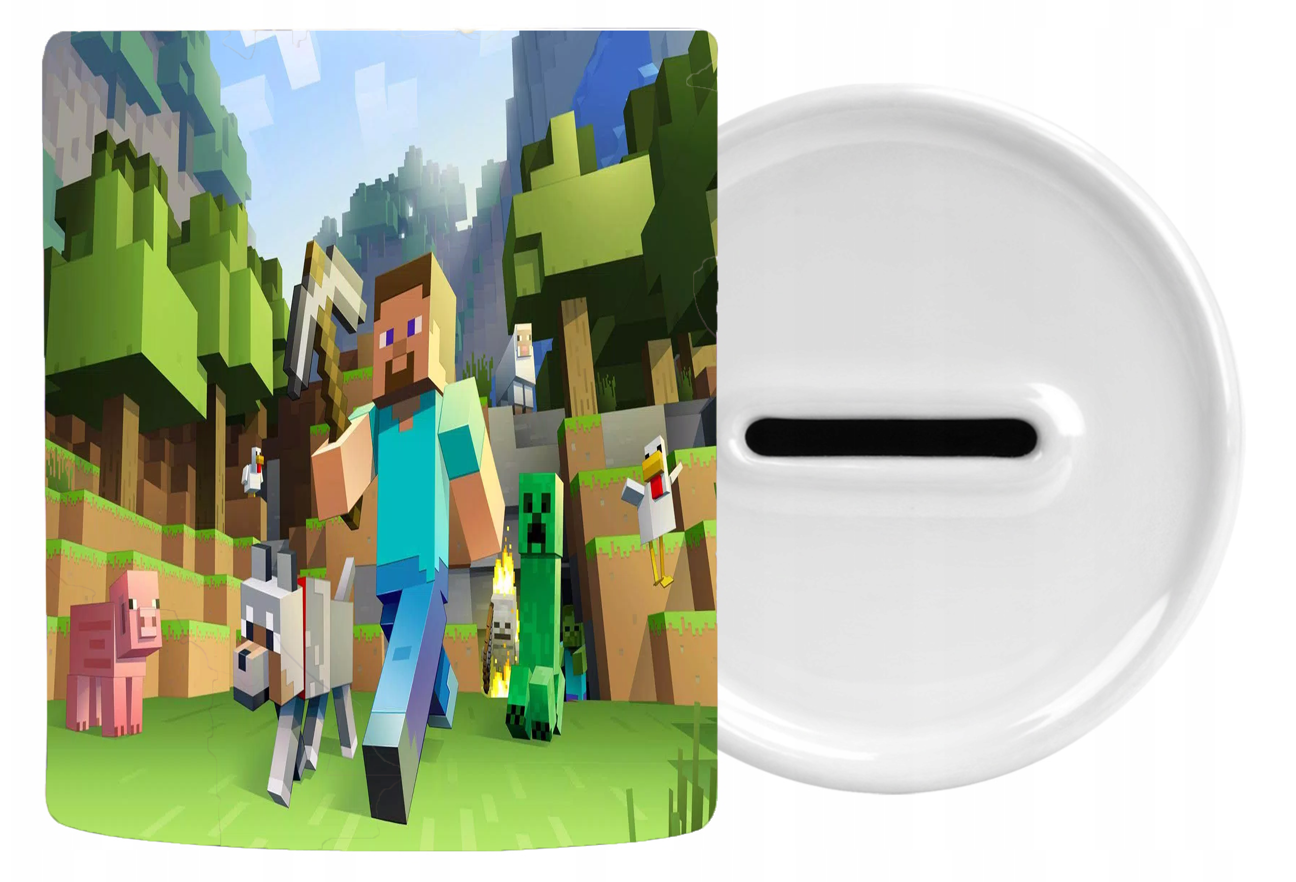 Skarbonka Ceramiczna Minecraft - Nowy Świat