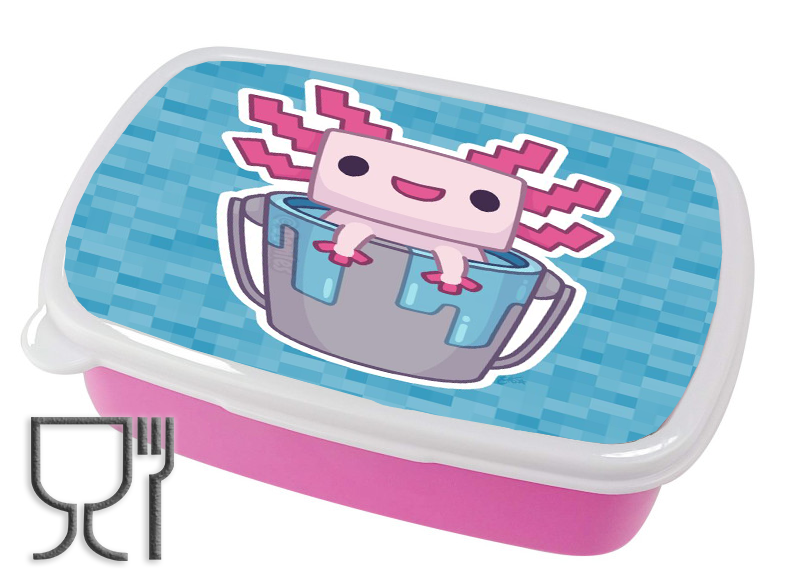 Pojemnik śniadaniowy Axolotl - Minecraft