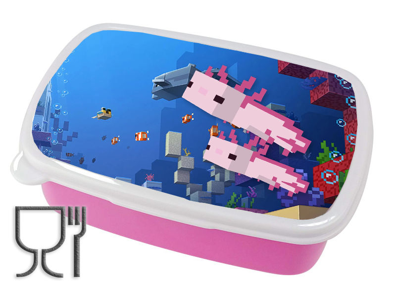 Pojemnik śniadaniowy Axolotl - Minecraft