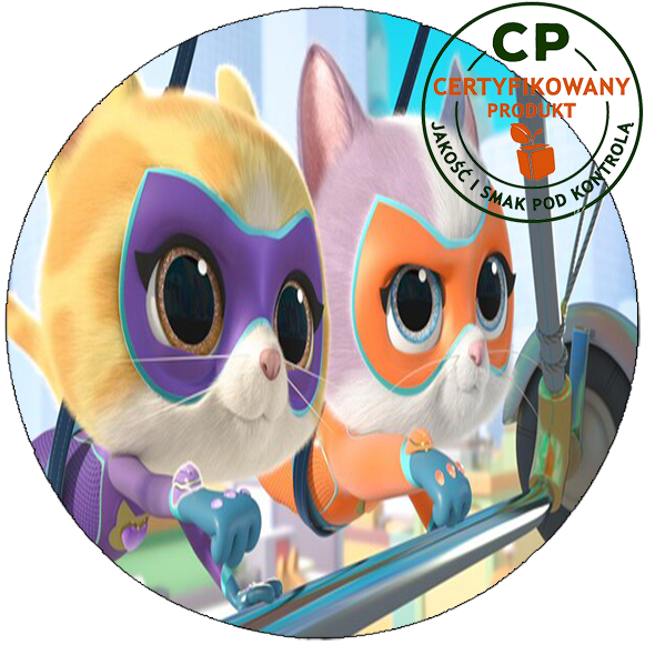 Opłatek na tort - SuperKoty - SuperKitties