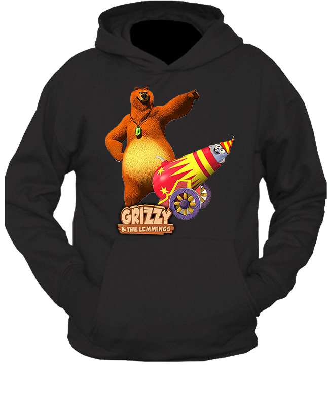 Bluza z kapturem Grizzy i Lemingi