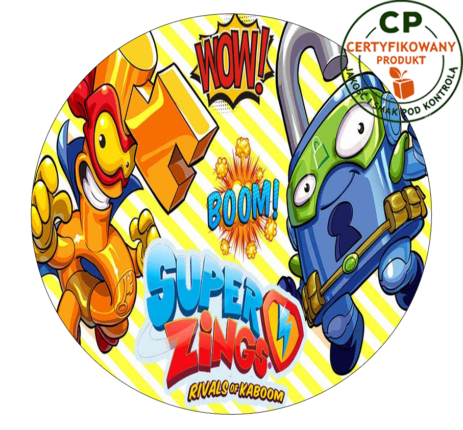 Opłatek na tort Super Zings