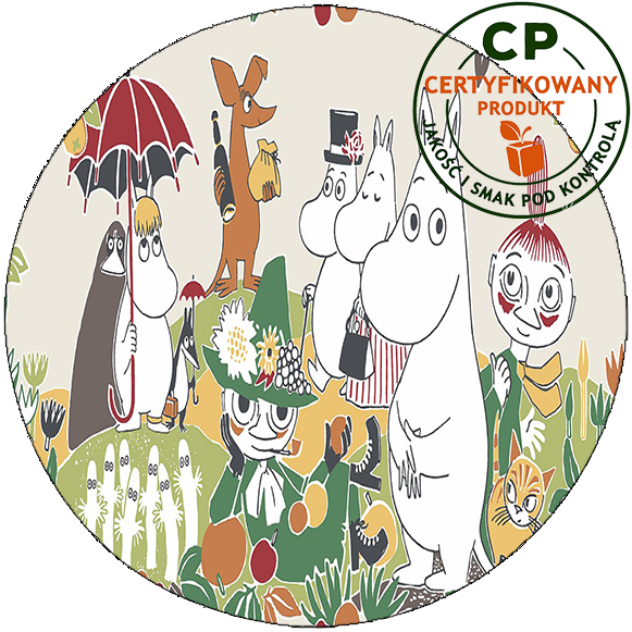 Opłatek waflowy na tort - Muminki