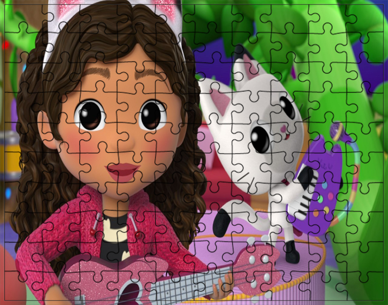 Puzzle Koci Domek Gabi