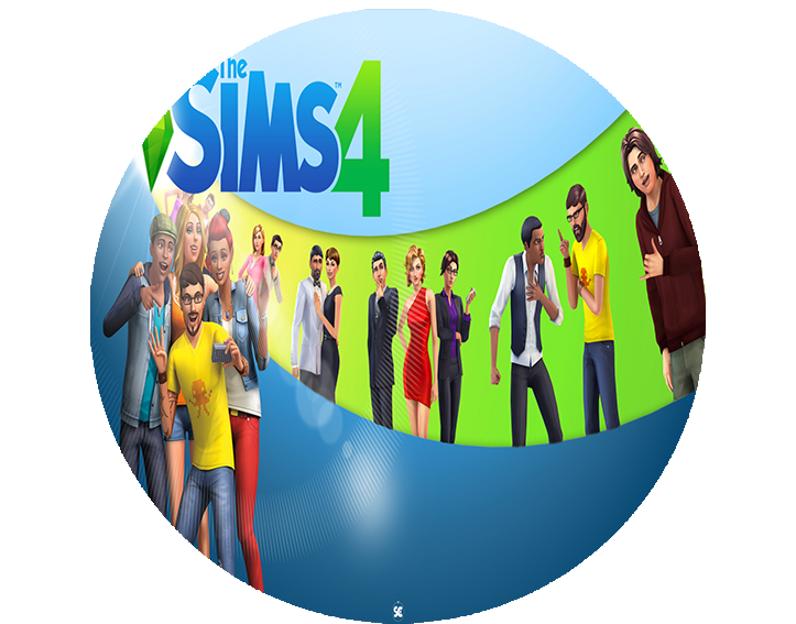 Opłatek na tort Sims