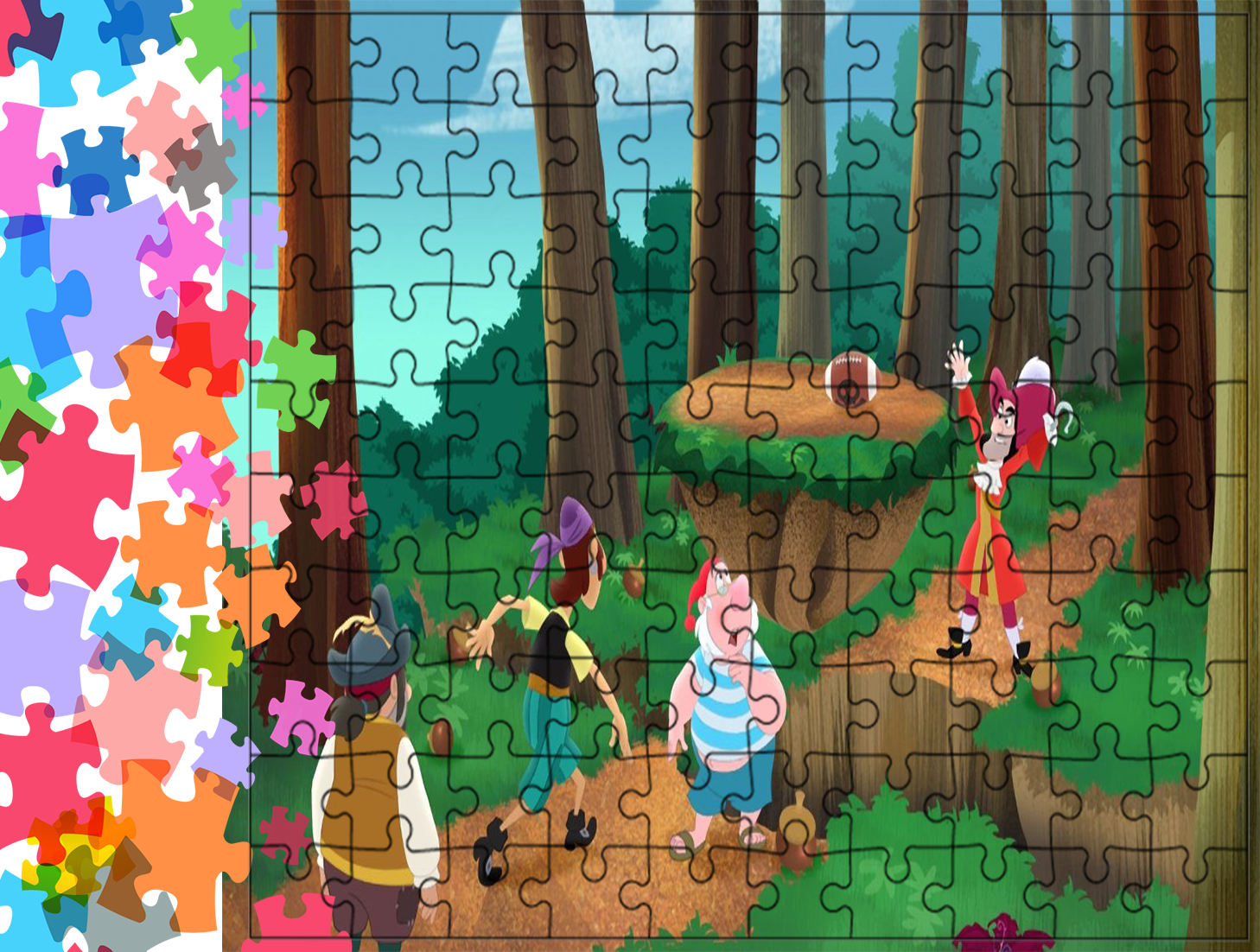 Puzzle tradycyjne Jake - Piraci z Nibylandii