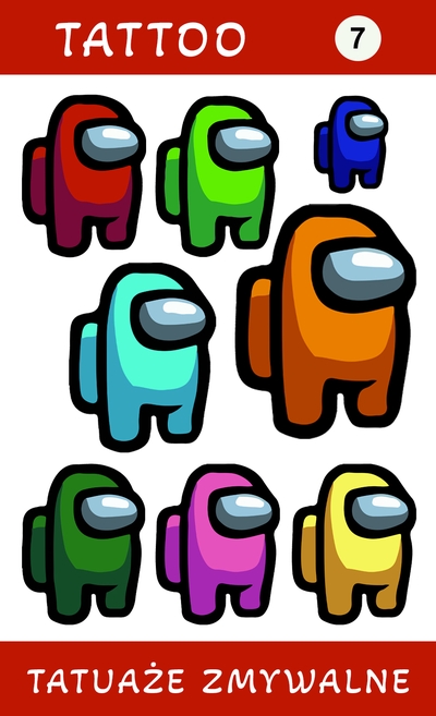 Tatuaże zmywalne Amon Us
