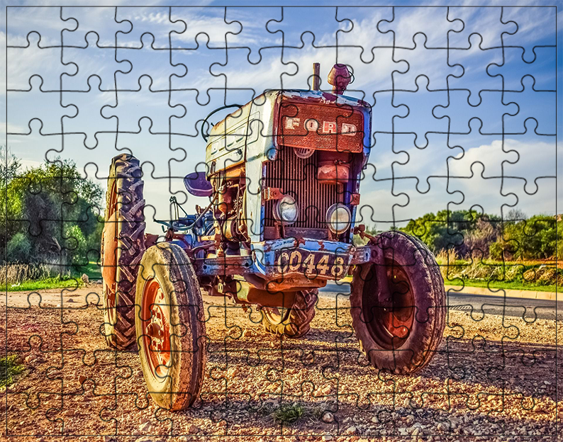 Puzzle Traktor Ciągnik