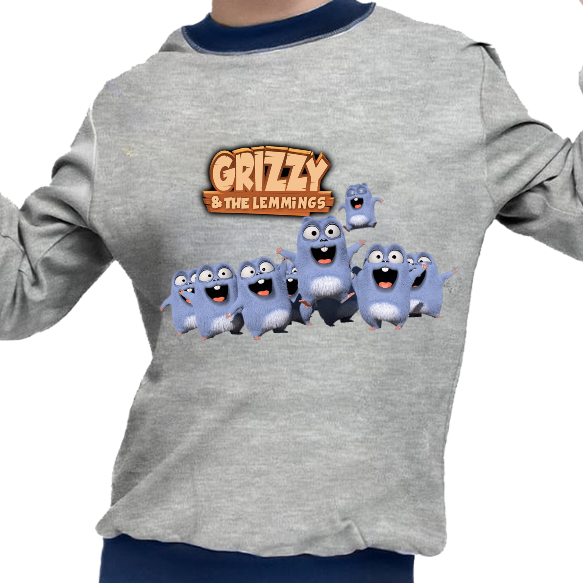 Piżama dziecięca Grizzy i Lemingi