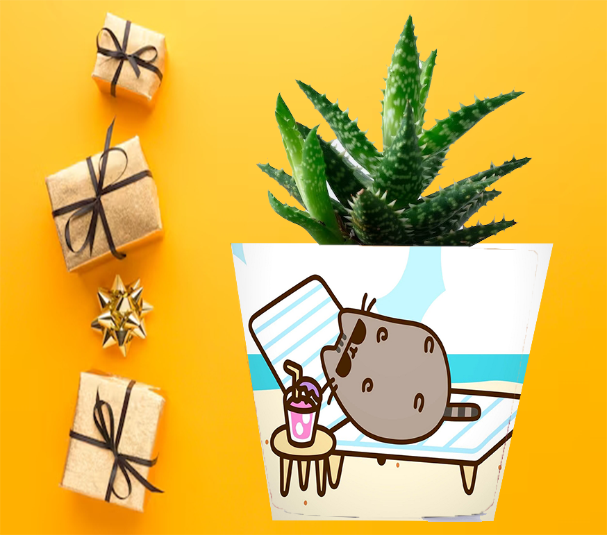 Doniczka do kwiatów/roślin - Pusheen - Kotek