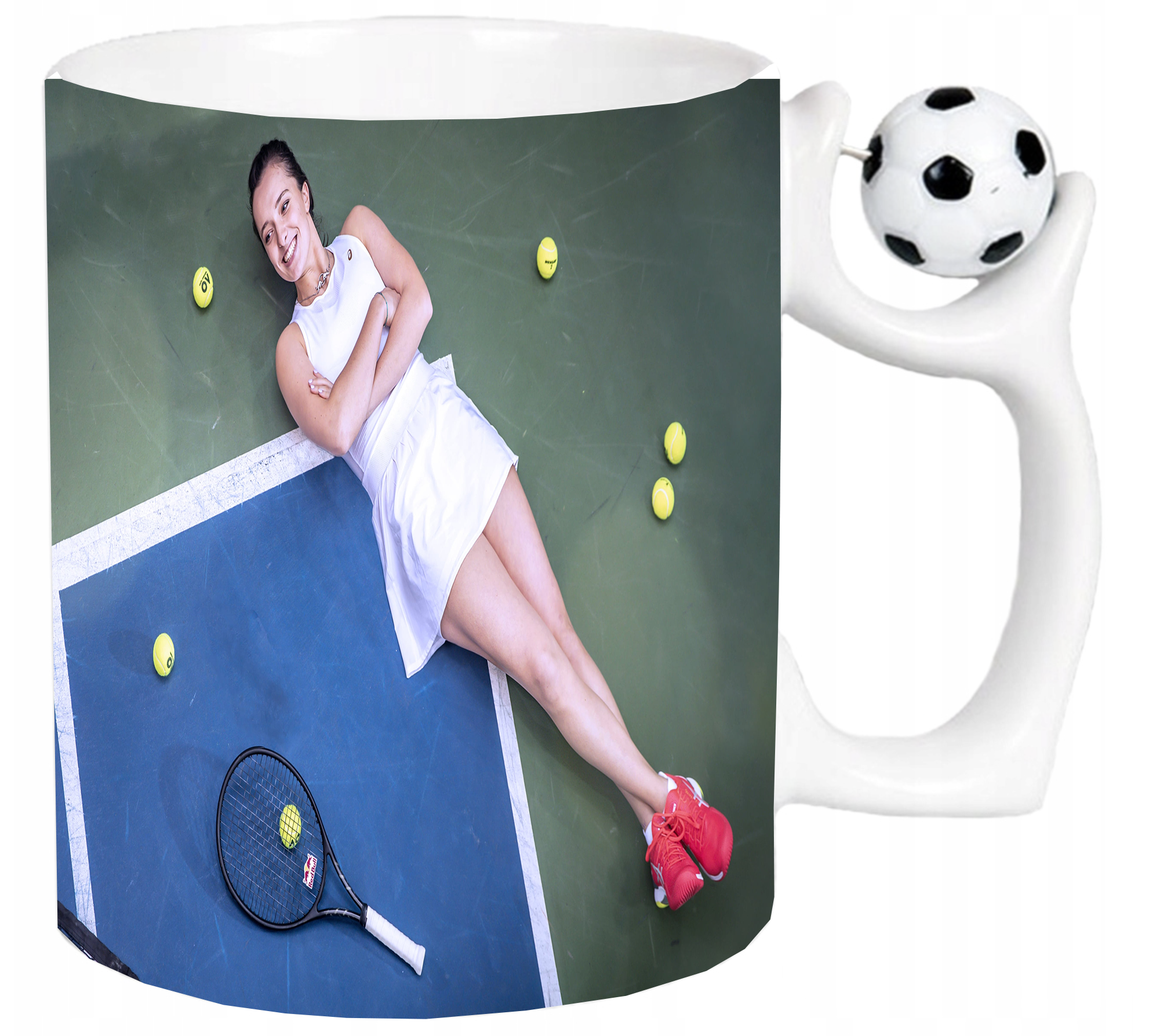 Kubek z uchwytem dla Fana Iga Świątek