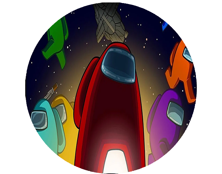 Opłatek na tort Among Us