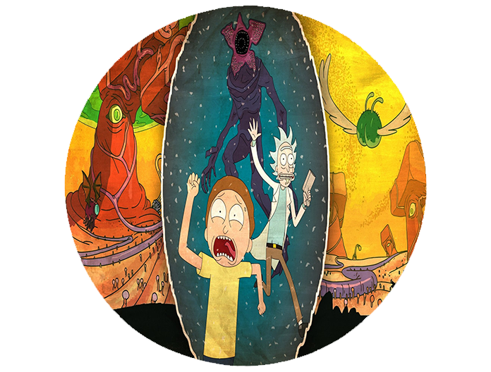 Opłatek na tort Rick i Morty