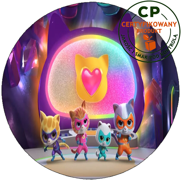 Opłatek na tort - SuperKoty - SuperKitties