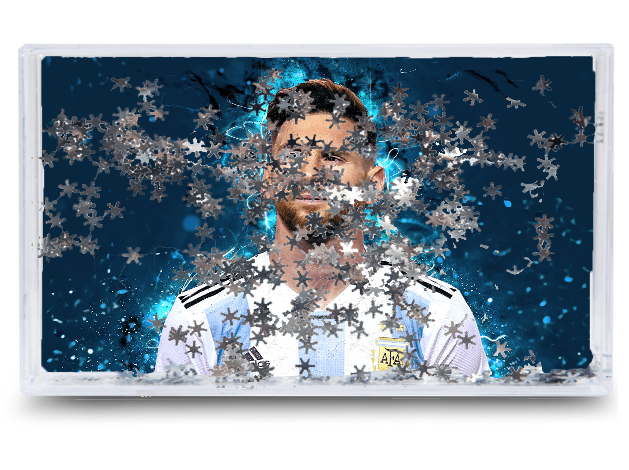 Akwarium - Ramka wodna 3D - Lionel Messi