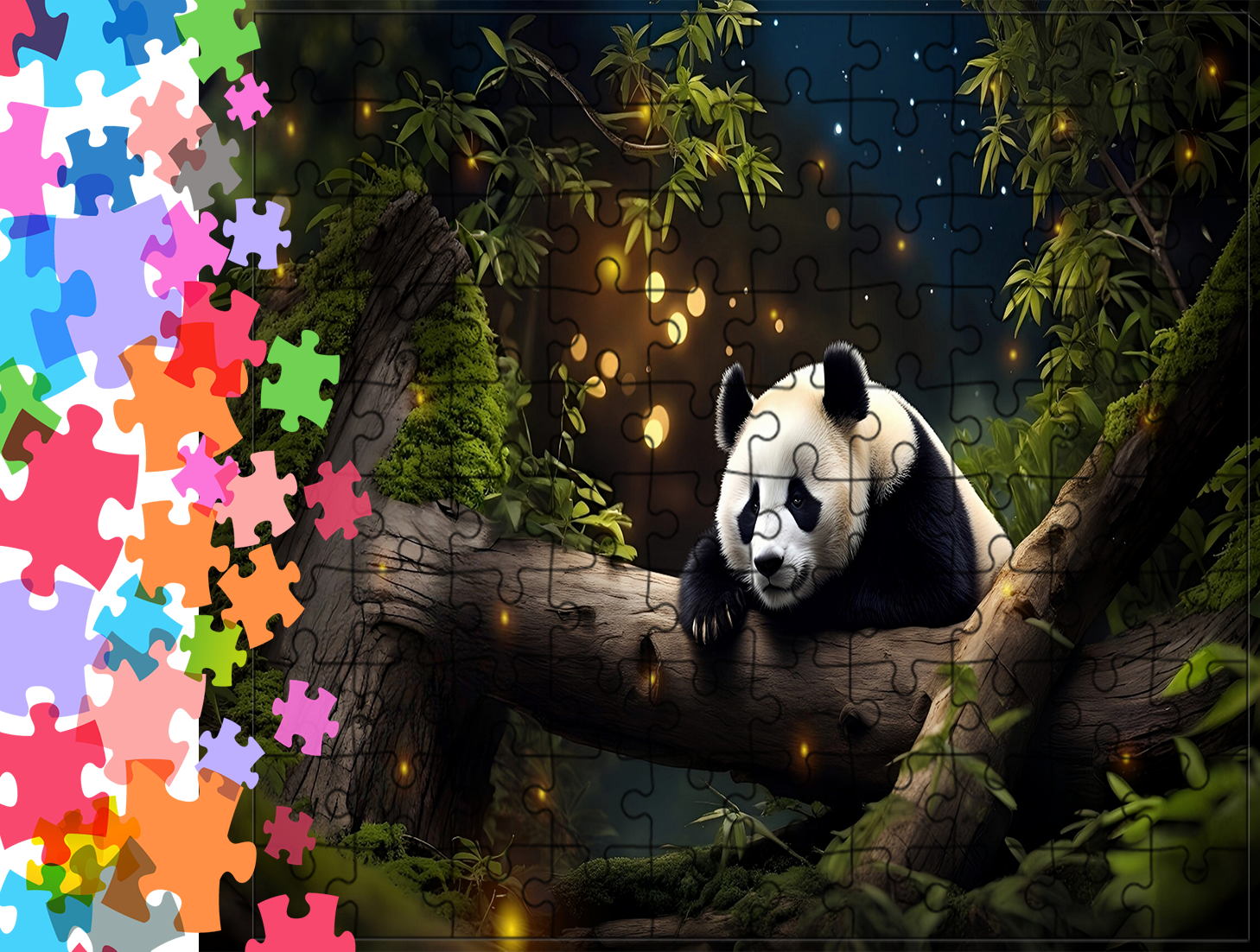Puzzle tradycyjne Zwierzęta - Panda