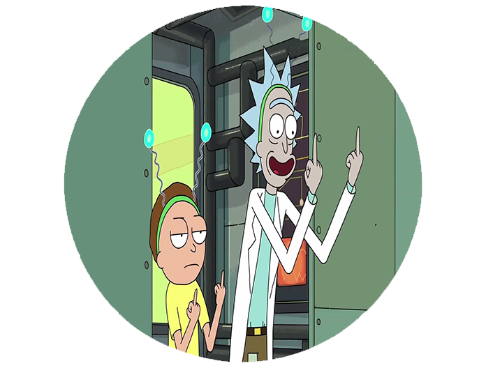 Opłatek na tort Rick i Morty