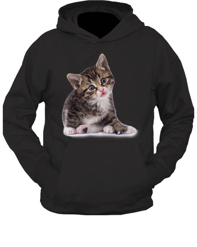 Bluza z kapturem z Kotem