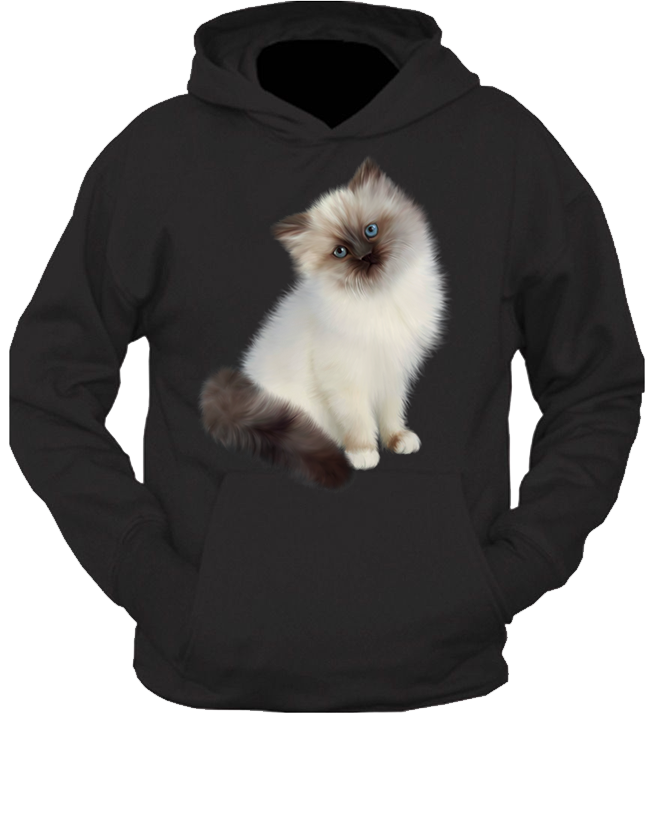 Bluza z kapturem z Kotem