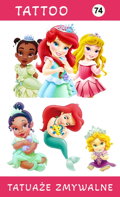 Tatuaże zmywalne Księżniczka