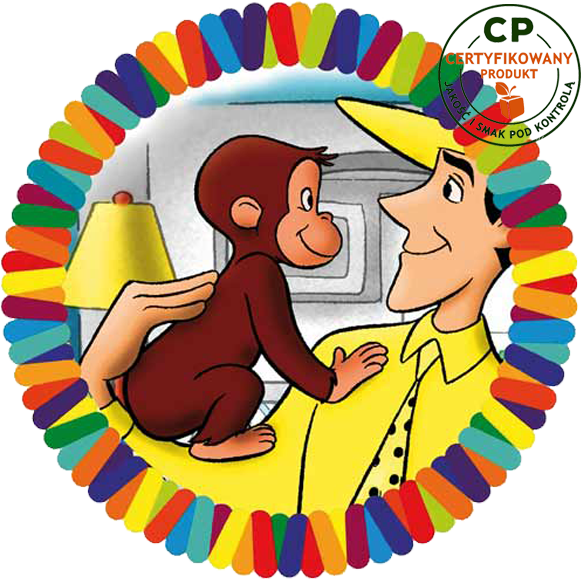 Opłatek na tort Ciekawski George